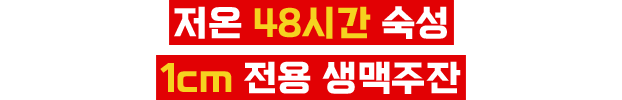 저온 48시간 숙성 1cm 전용 생맥주잔